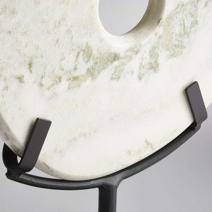 Cyan Design - Disk On Stand in White - Small - 02308 veiw 2