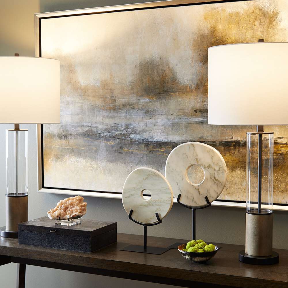 Cyan Design - Disk On Stand in White - Small - 02308 veiw 4