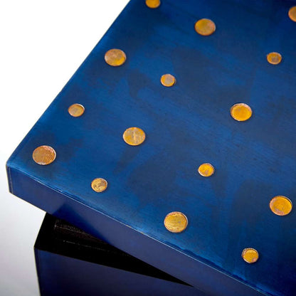 Cyan Design - Dotty Container in Black and Brass - Large - 09789 veiw 2