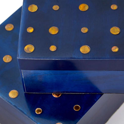 Cyan Design - Dotty Container in Black and Brass - Large - 09789 veiw 3