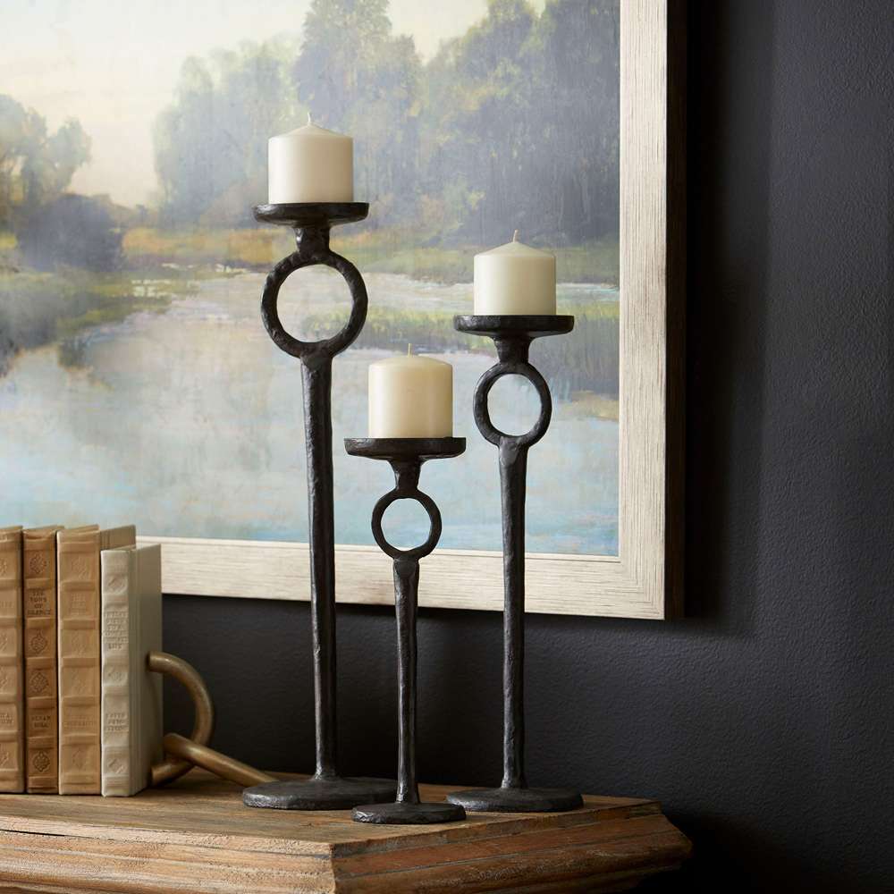 Cyan Design - Duke Candleholder in Rust - Small - 04834 veiw 2