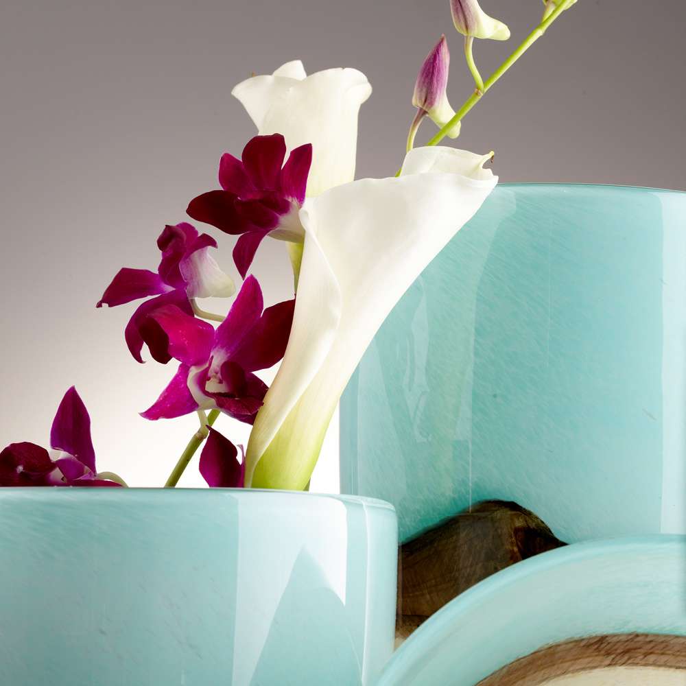 Cyan Design - Earth Vase in Turquoise - Medium - 05873 veiw 2
