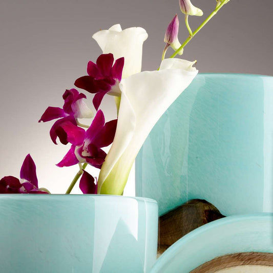 Cyan Design - Earth Vase in Turquoise - Medium - 05873 veiw 2