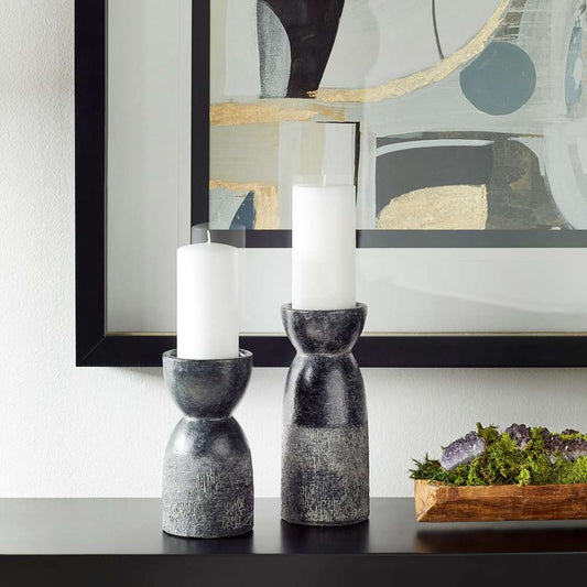 Cyan Design - Escalante Candleholder in Black - Large - 11016 veiw 2