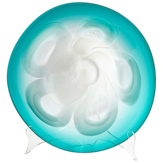 Cyan Design - Flower Power Plate in Blue - Small - 07257 veiw 1