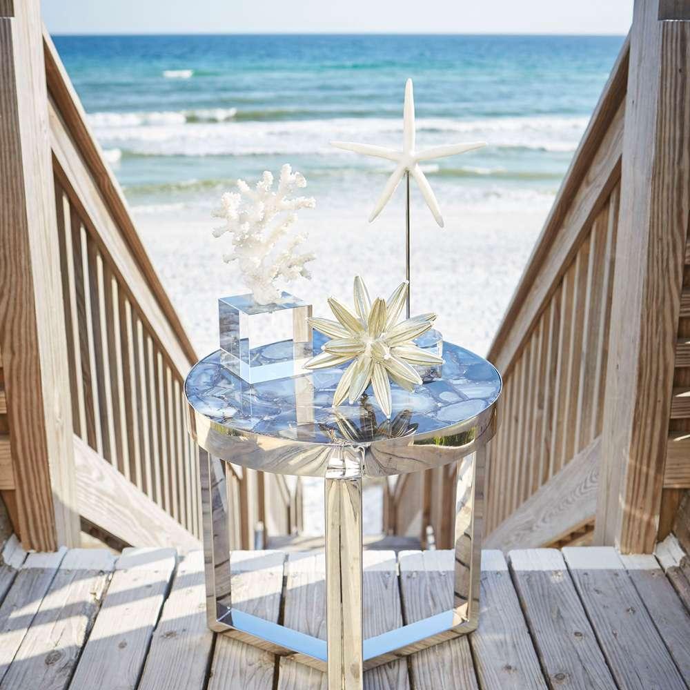 Cyan Design - Geodance Side Table in Nickel - 08985 veiw 2