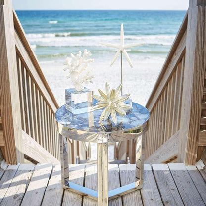 Cyan Design - Geodance Side Table in Nickel - 08985 veiw 2