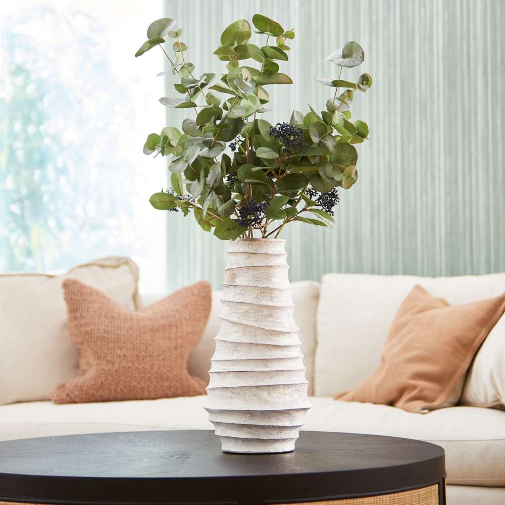 Cyan Design - Giorgio Vase in Whitewashed - Large - 10726 veiw 4