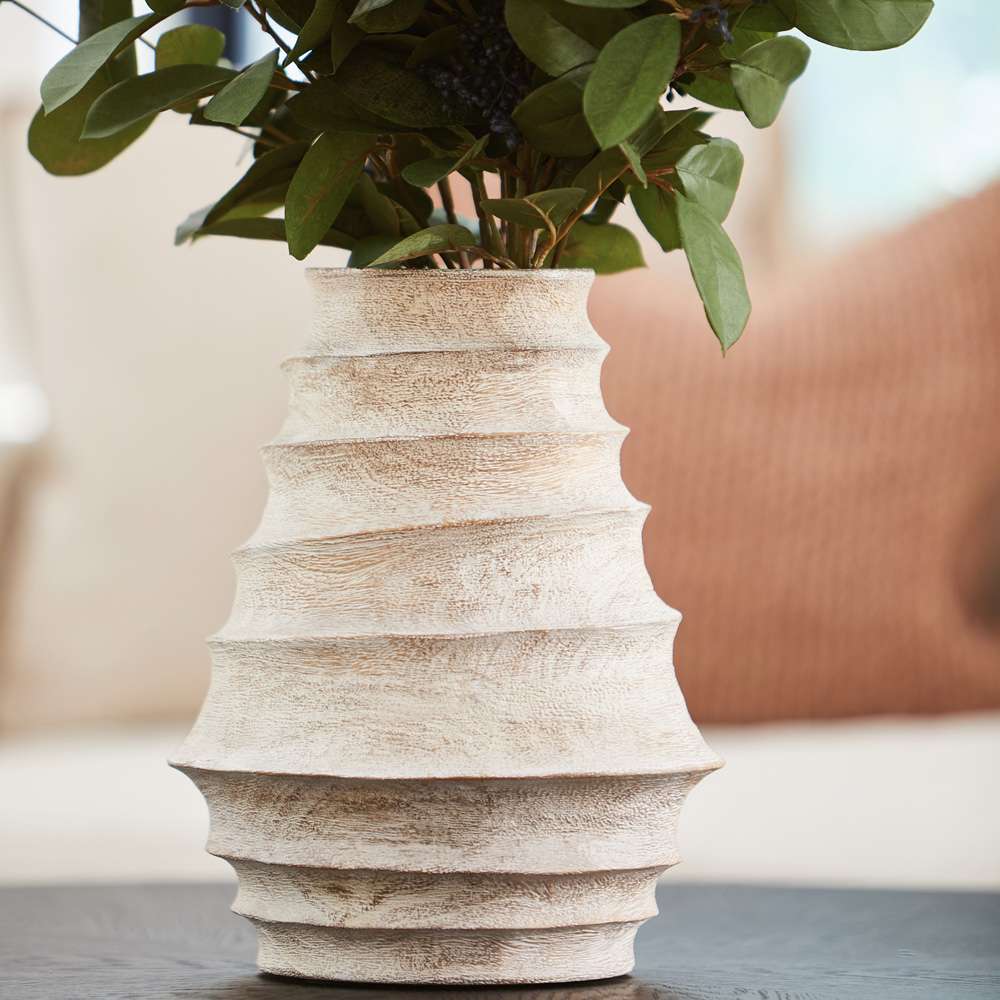 Cyan Design - Giorgio Vase in Whitewashed - Small - 10724 veiw 3