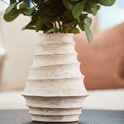 Cyan Design - Giorgio Vase in Whitewashed - Small - 10724 veiw 3