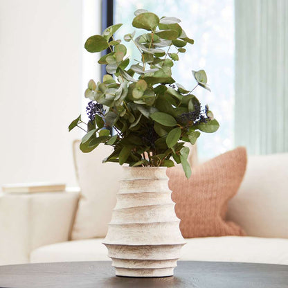 Cyan Design - Giorgio Vase in Whitewashed - Small - 10724 veiw 4