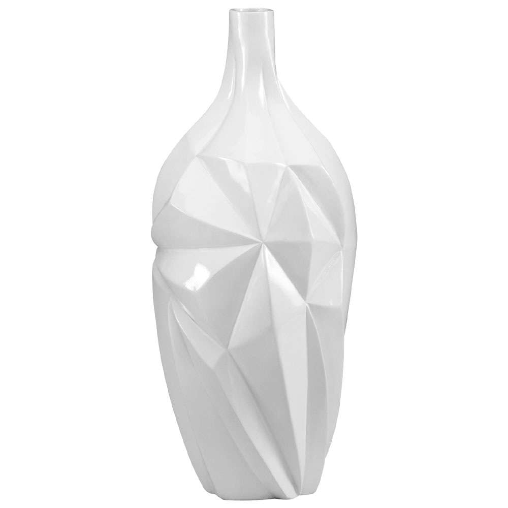 Cyan Design - Glacier Vase in Gloss White Glaze - Large - 05001 veiw 1
