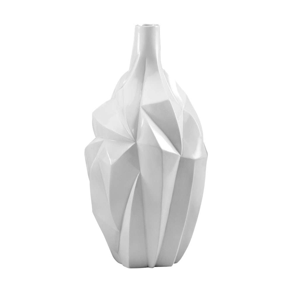 Cyan Design - Glacier Vase in Gloss White Glaze - Medium - 05000 veiw 1