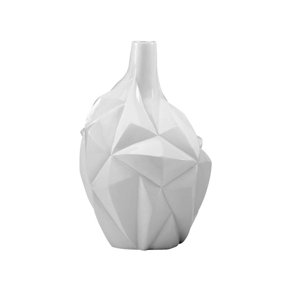 Cyan Design - Glacier Vase in Gloss White Glaze - Small - 05002 veiw 1