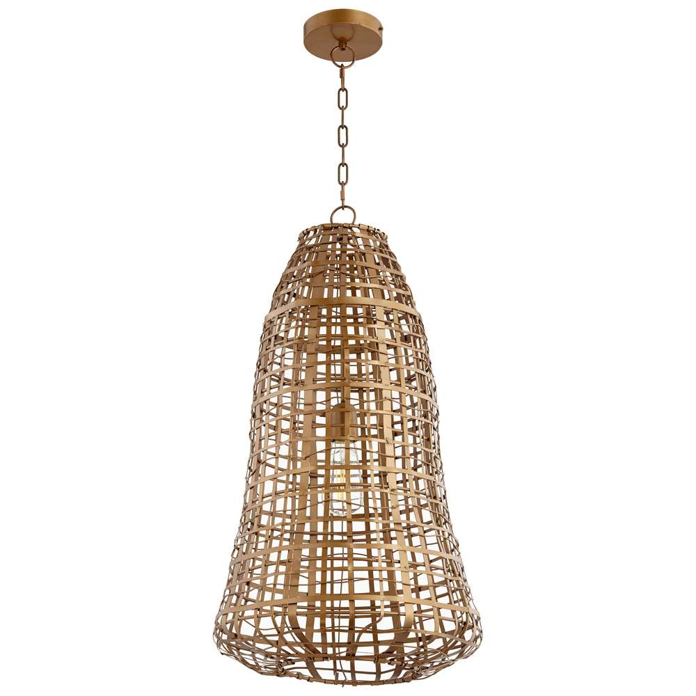 Cyan Design - Grid Beacon Pendant in Antique Brass - 10685 veiw 1