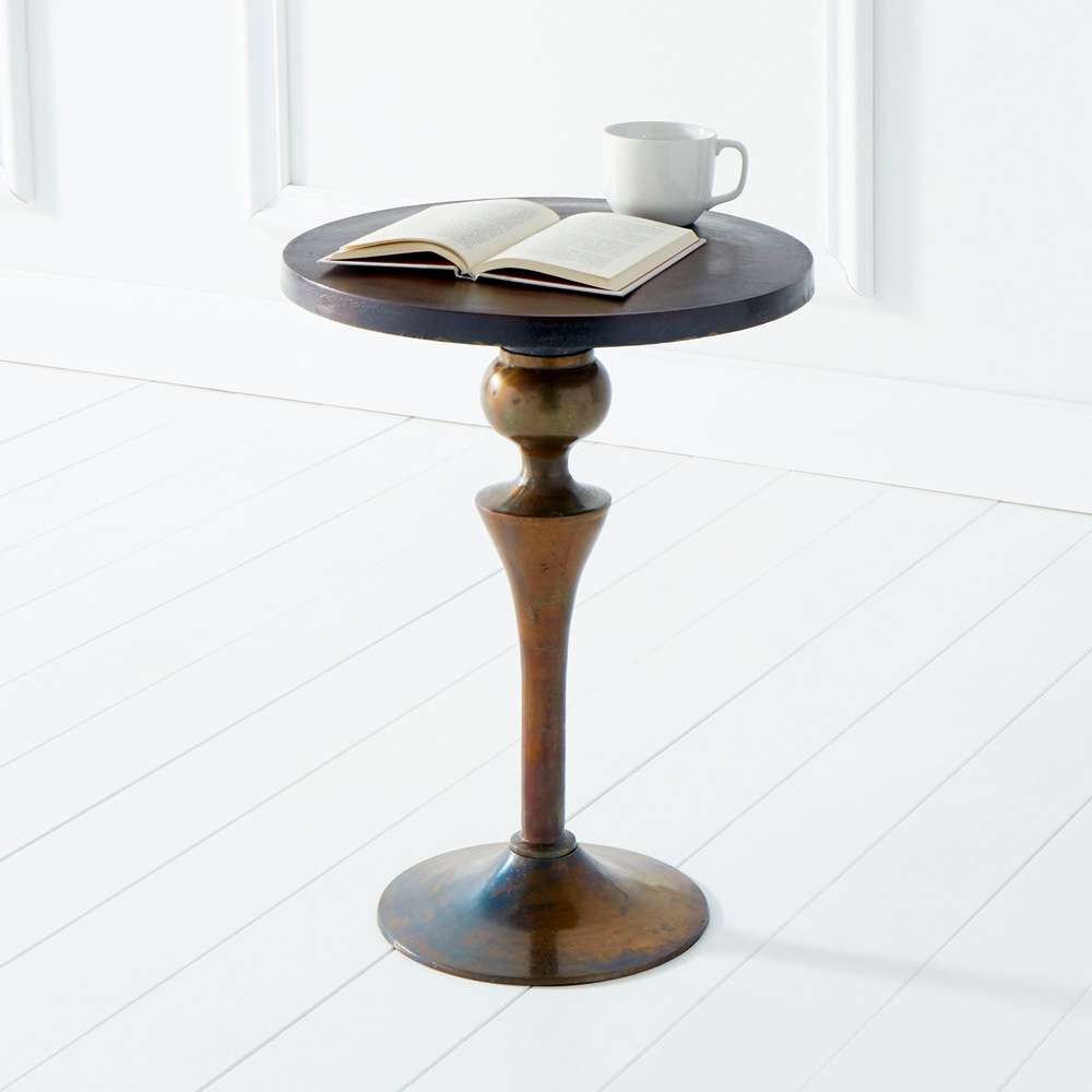 Cyan Design - Gully Side Table in Bronze and Blue - Small - 08297 veiw 2