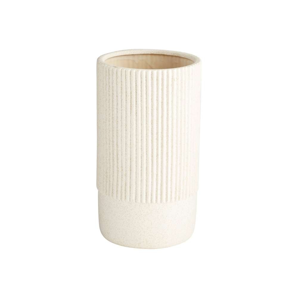 Cyan Design - Harmonica Vase in White - Medium - 11198 veiw 1