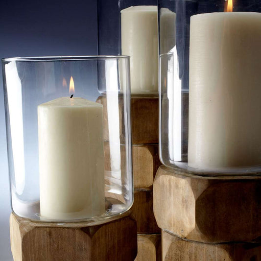Cyan Design - Hex Nut Candleholder in Natural Wood - Medium - 04740 veiw 2
