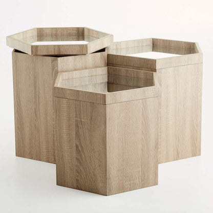 Cyan Design - Honeycomb Tray Table in Oak Veneer - Medium - 09887 veiw 3