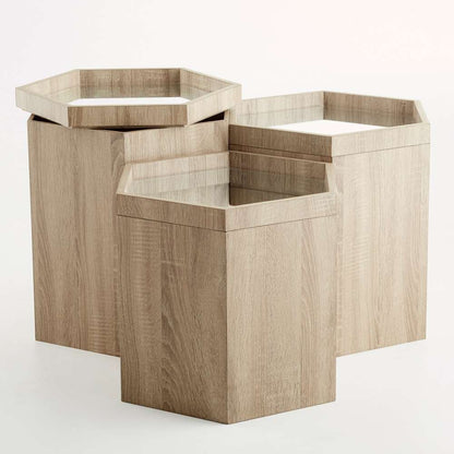 Cyan Design - Honeycomb Tray Table in Oak Veneer - Small - 09886 veiw 3