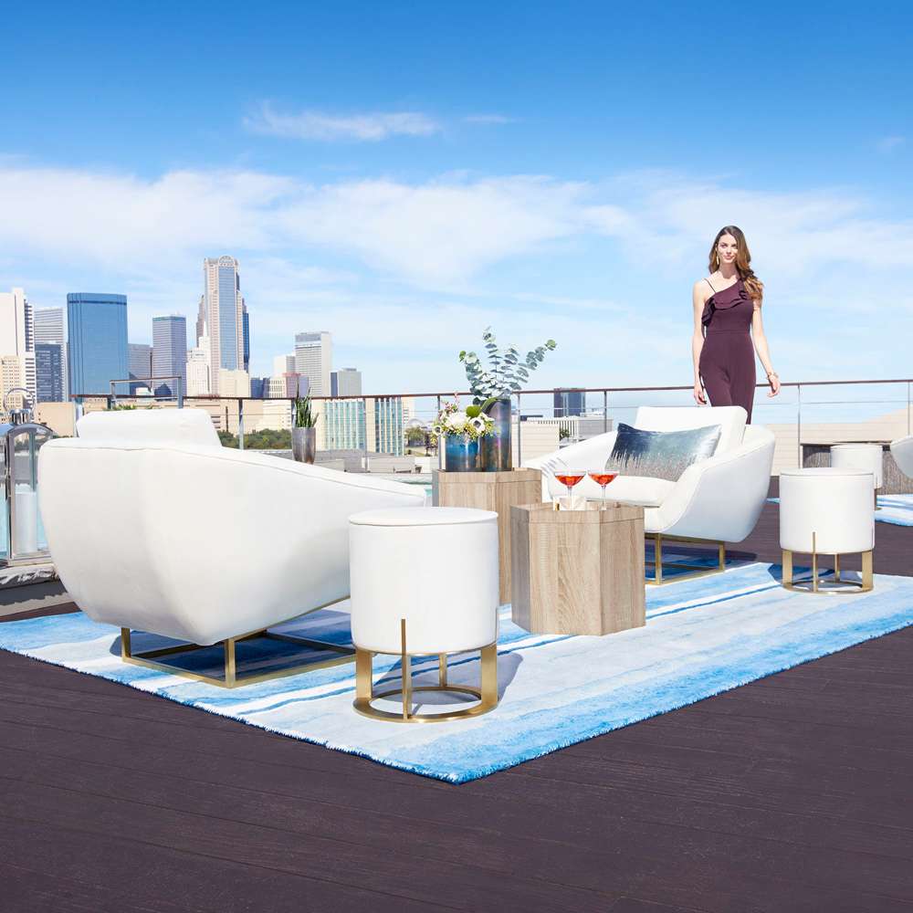 Cyan Design - Honeycomb Tray Table in Oak Veneer - Small - 09886 veiw 4