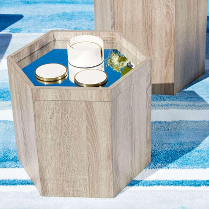 Cyan Design - Honeycomb Tray Table in Oak Veneer - Small - 09886 veiw 6