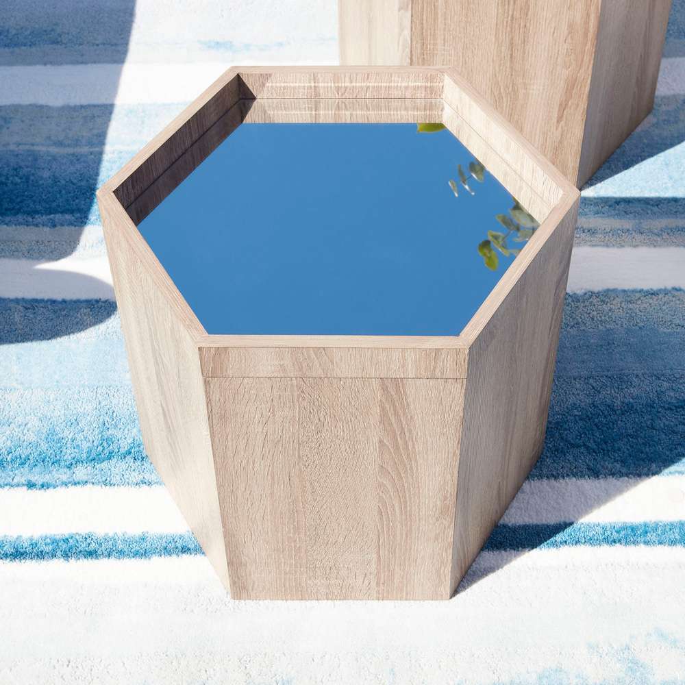 Cyan Design - Honeycomb Tray Table in Oak Veneer - Small - 09886 veiw 10