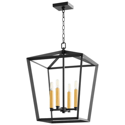 Cyan Design - Hyperion Chandelier - 4-Light in Black - Large - 10375 veiw 4