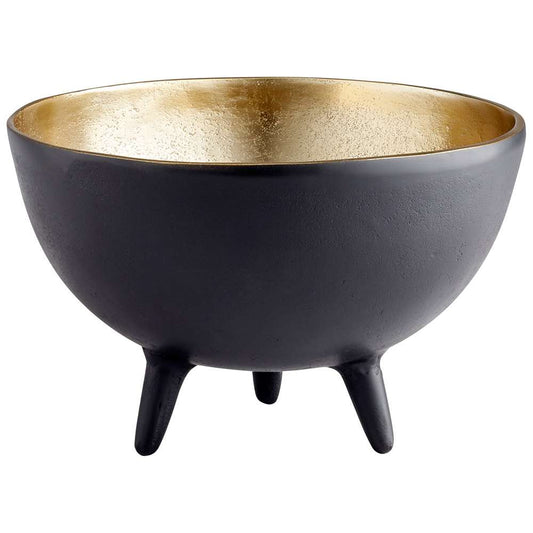 Cyan Design - Inca Bowl in Matt Black and Gold - Small - 10636 veiw 1