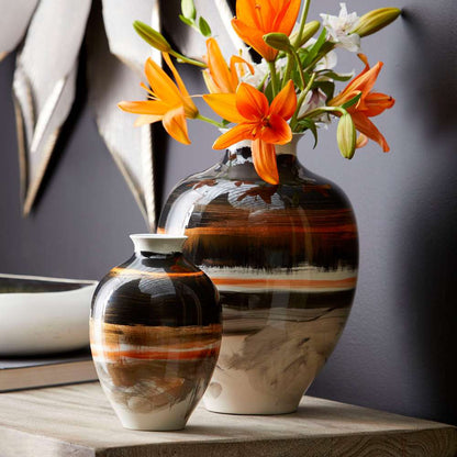 Cyan Design - Indian Paint Brush Vase #2 in Black & White & Gold - 09881 veiw 5