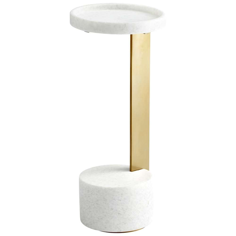 Cyan Design - Kodiak Side Table in Gold & White - 10497 veiw 1