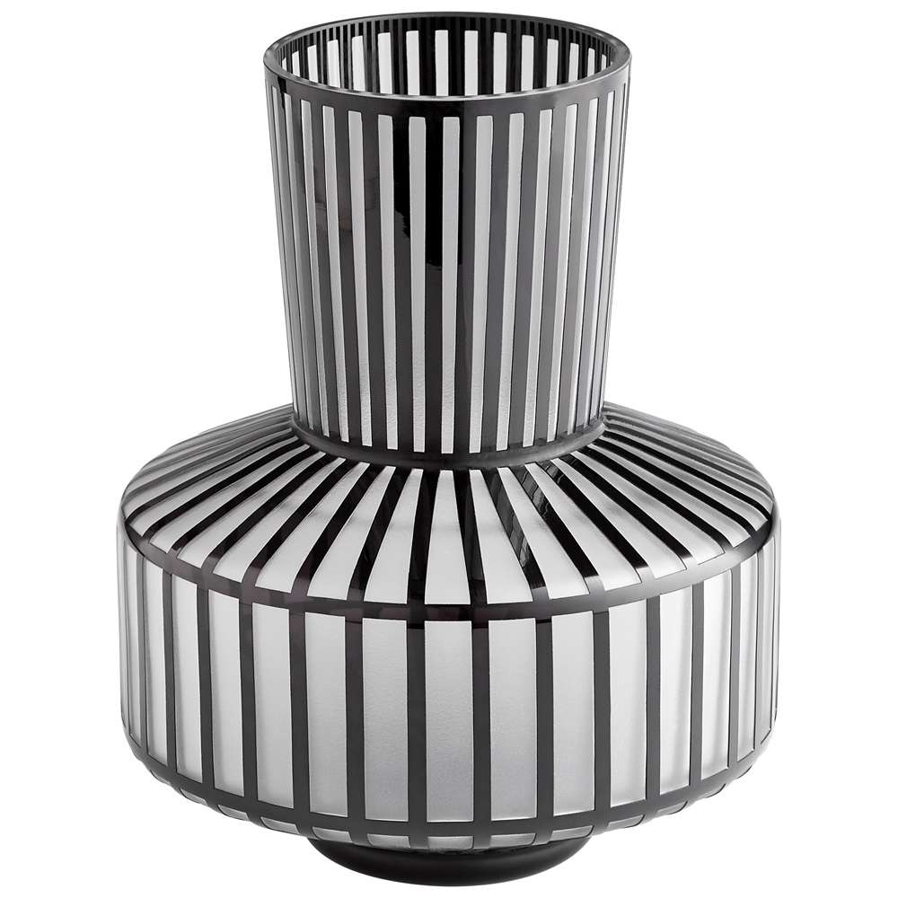 Cyan Design - Lined Up Vase in Black - Medium - 10875 veiw 1
