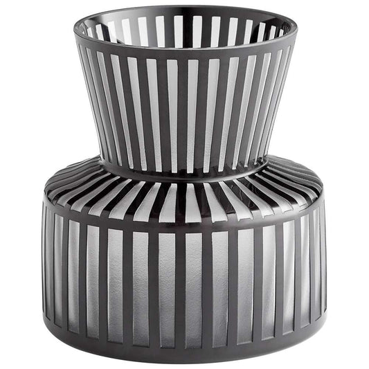 Cyan Design - Lined Up Vase in Black - Small - 10874 veiw 1