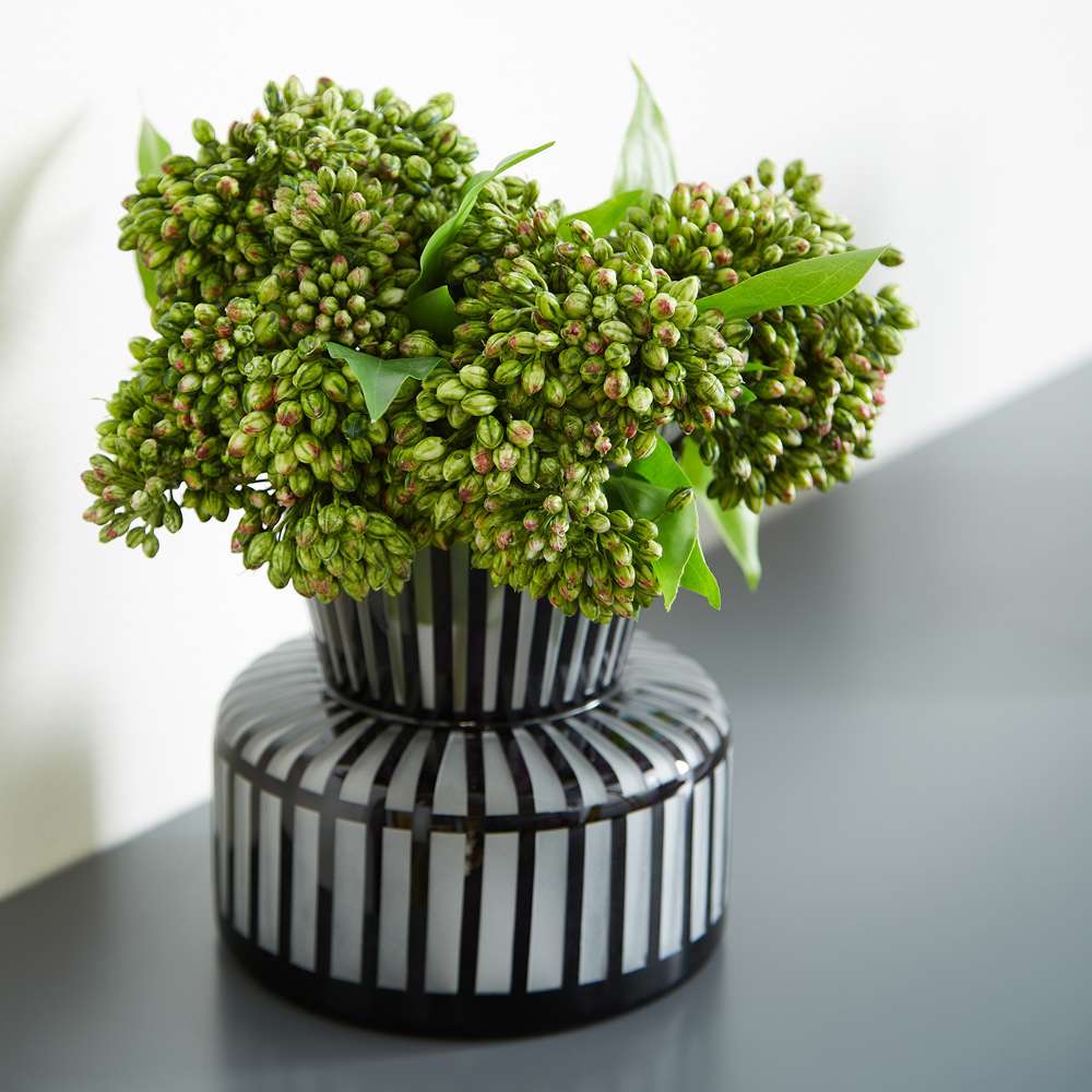 Cyan Design - Lined Up Vase in Black - Small - 10874 veiw 2