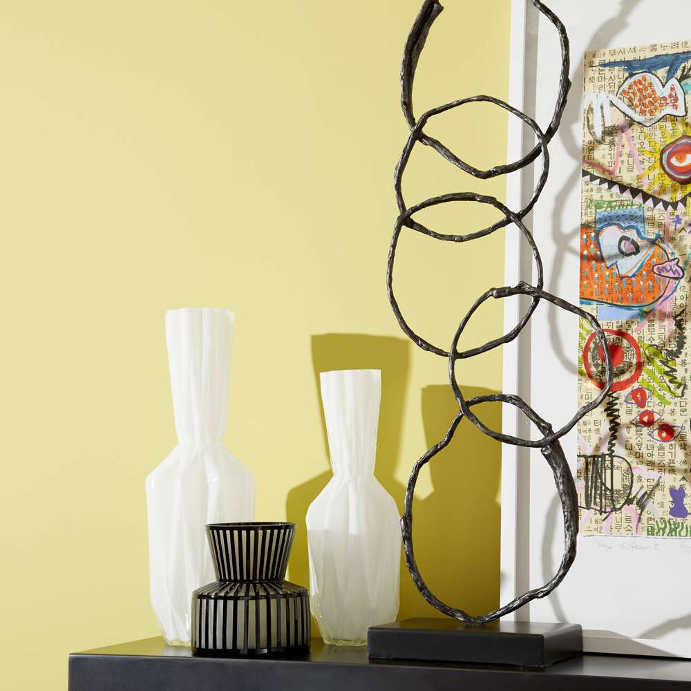 Cyan Design - Lined Up Vase in Black - Small - 10874 veiw 3