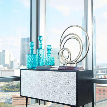 Cyan Design - Lipsice Sculpture in Nickel and Black - 09783 veiw 4