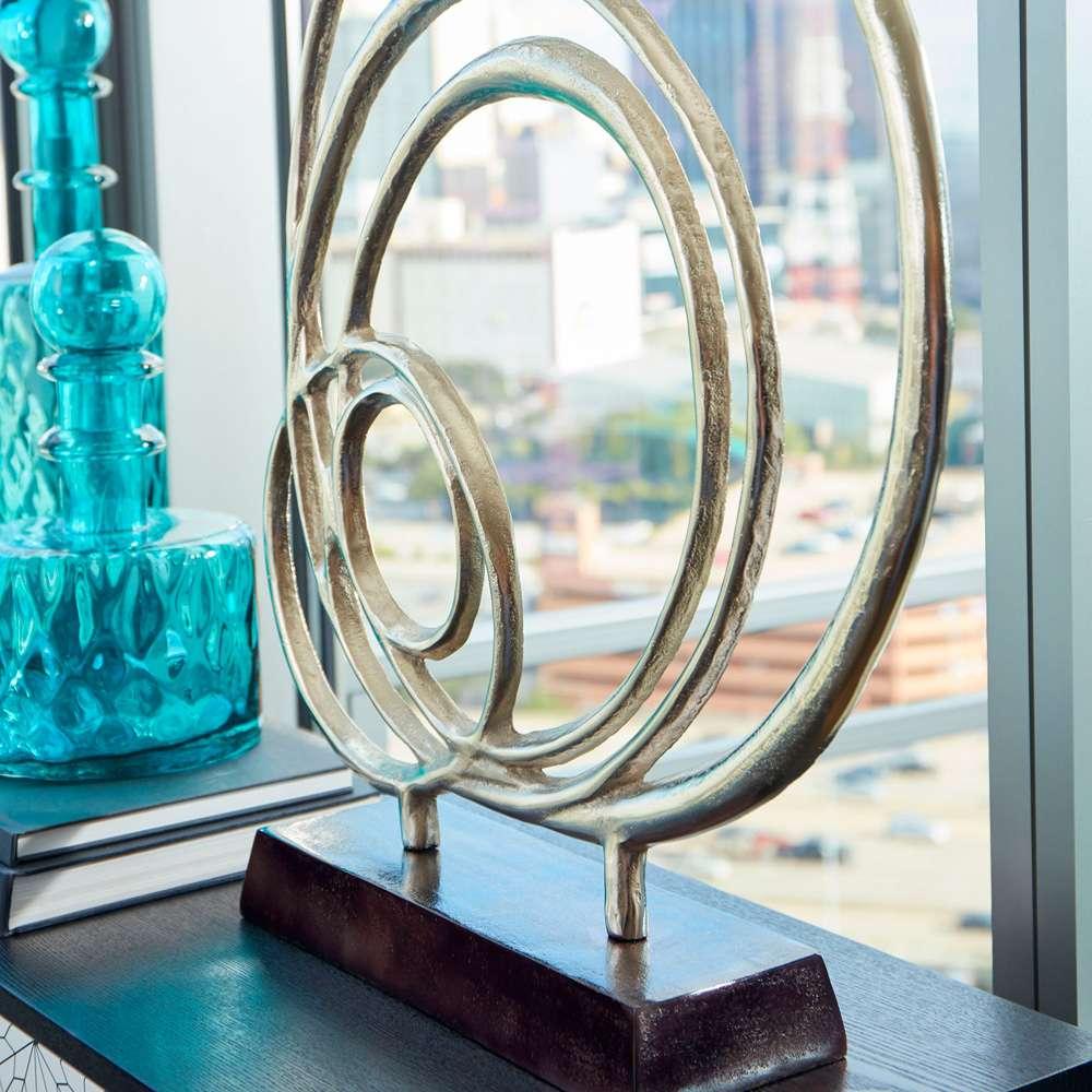 Cyan Design - Lipsice Sculpture in Nickel and Black - 09783 veiw 5