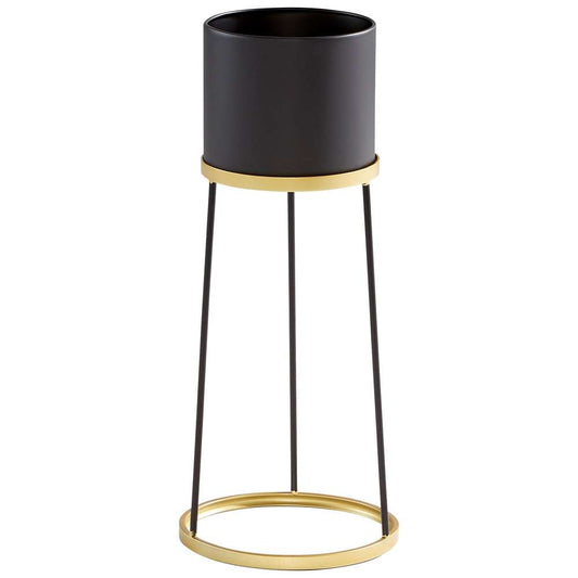Cyan Design - Liza Planter in Gold and Black - Large - 11039 veiw 1