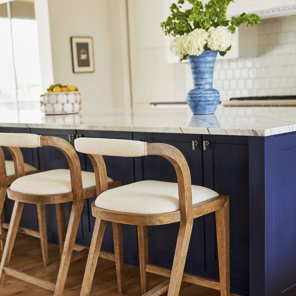 Cyan Design - Malone Stool in Cream - 11382 veiw 3
