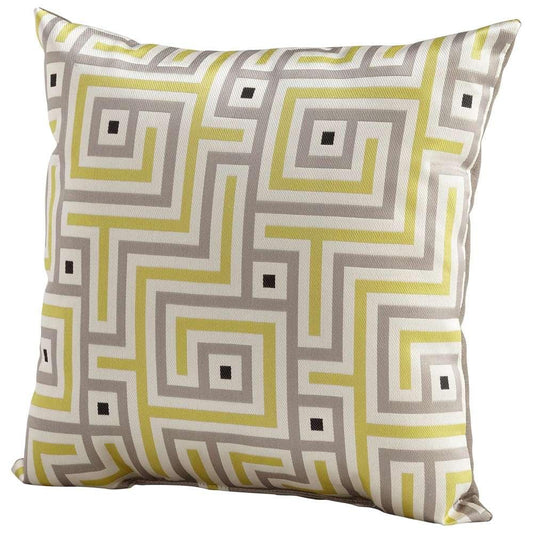 Cyan Design - Maze Pillow in Lime Green - 06516 - CLOSEOUT veiw 1