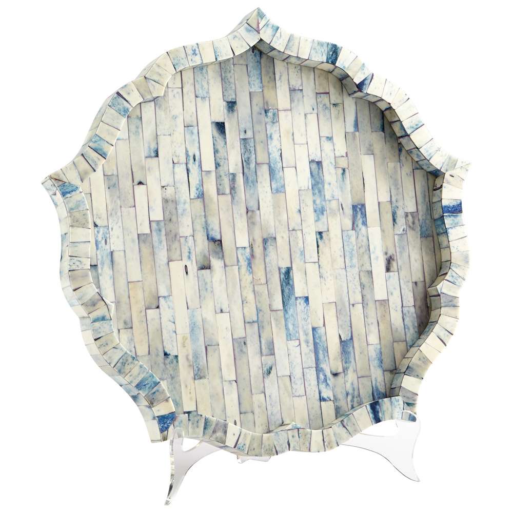 Cyan Design - Mirage Tray in Blue - Large - 07220 veiw 1
