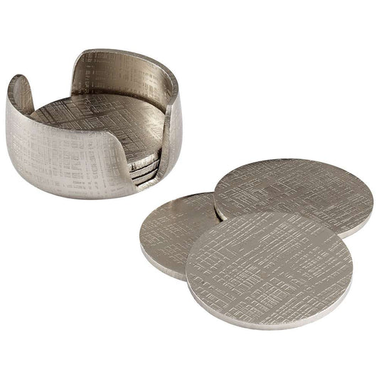 Cyan Design - Nickel Coasters in Nickel - 08130 veiw 1