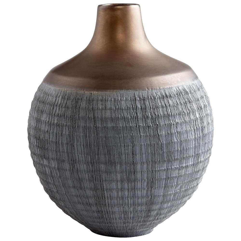 Cyan Design - Osiris Vase in Charcoal Grey and Bronze - Large - 09006 veiw 1