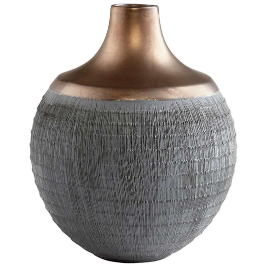 Cyan Design - Osiris Vase in Charcoal Grey and Bronze - Medium - 09005 veiw 1