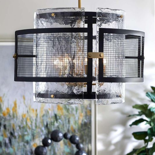 Cyan Design - Panorama Chandelier in Noir & Aged Brass - Medium - 11118 veiw 2