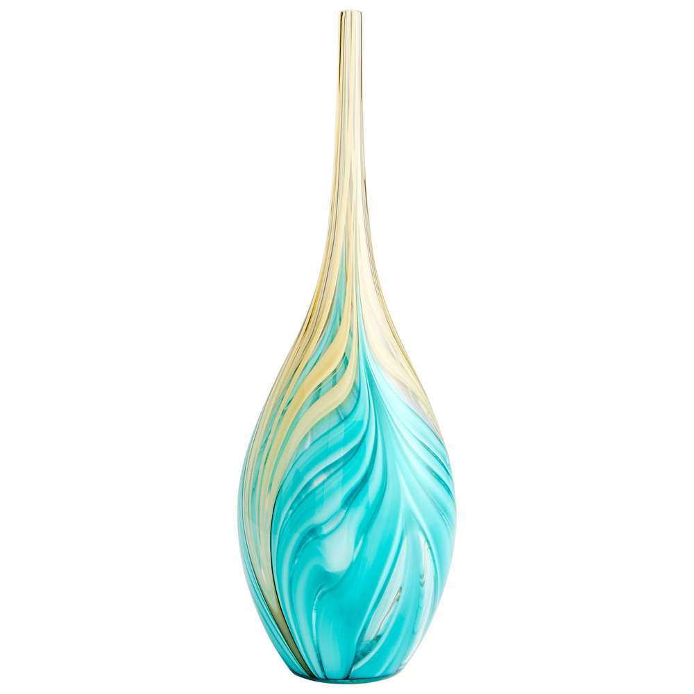 Cyan Design - Parlor Palm Vase in Amber and Blue - Large - 10003 veiw 1