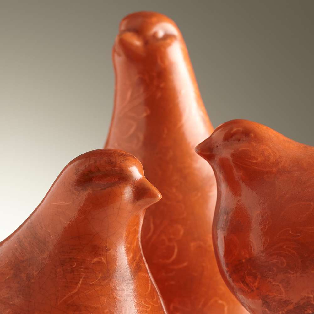 Cyan Design - Partridge I Sculpture in Orange - 05675 veiw 3