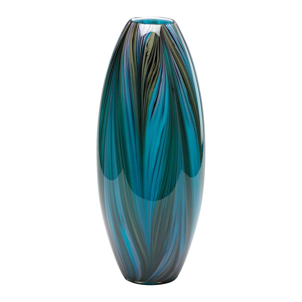Cyan Design - Peacock Feather Vase in Multi Colored Blue - 02920 veiw 1