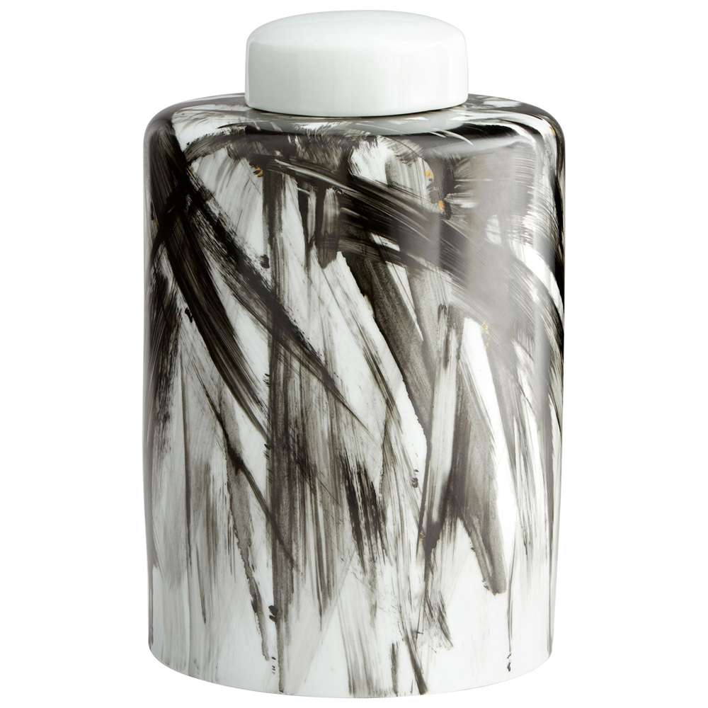 Cyan Design - Pollock Container in Black and White - Large - 09879 veiw 1