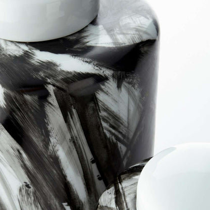 Cyan Design - Pollock Container in Black and White - Large - 09879 veiw 3